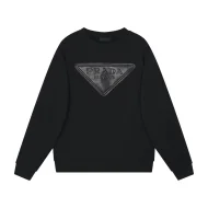 Свитшот Prada Large Leather Logo