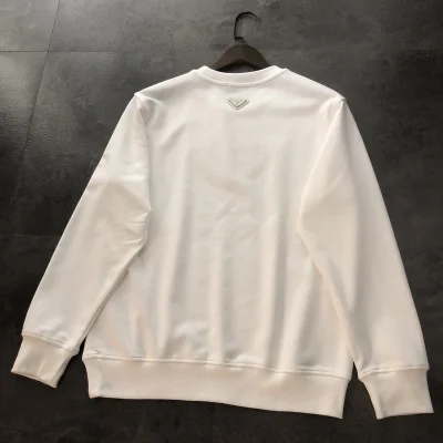 Свитшот Prada With Logo And Emblem "White" фото № 5
