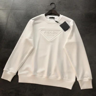 Свитшот Prada With Logo And Emblem "White" фото № 7