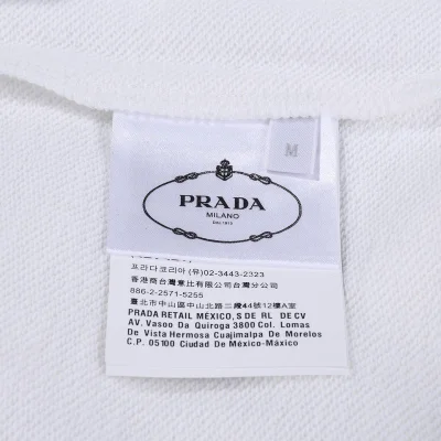Свитшот Prada With Brand Emblem In The Center "White" фото № 8
