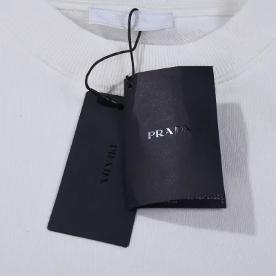 Свитшот Prada With Brand Emblem In The Center "White" фото № 5