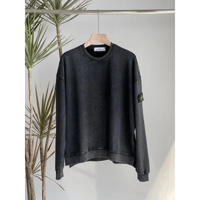 Свитшот Stone Island With A Black Stripe-Logo "Black" фото № 3