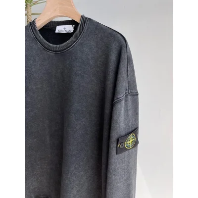 Свитшот Stone Island With A Black Stripe-Logo "Black" фото № 4