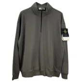 Свитшот Stone Island With Patch With Large Text - ZIP "Gray"