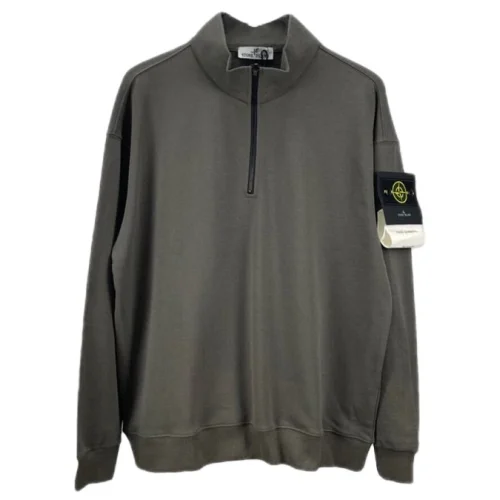 Свитшот Stone Island With Patch With Large Text - ZIP "Gray"