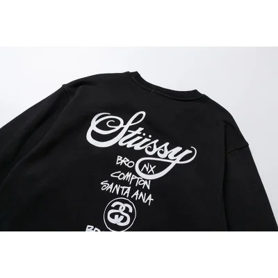 Свитшот Stussy Inscriptions Of City Names "Black" фото № 3
