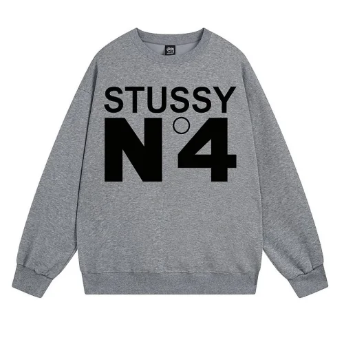 Свитшот Stussy Print Text N4 "Dark Gray"