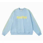 Свитшот Wai Kei With Stripes On Sleeves "Blue"