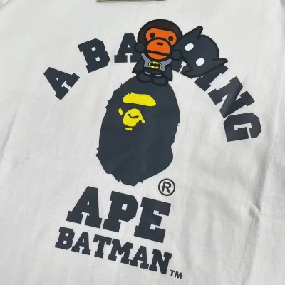 Футболка A Bathing Ape Batman "White" фото № 3