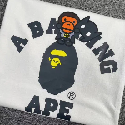 Футболка A Bathing Ape Batman "White" фото № 8