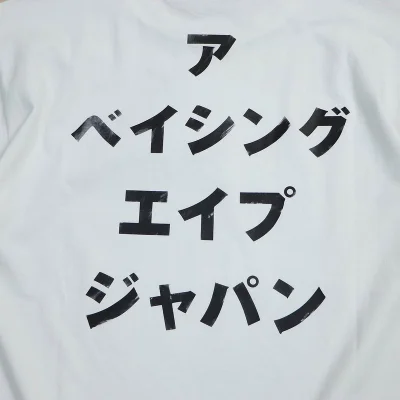 Футболка A Bathing Ape Hieroglyphs "White" фото № 2