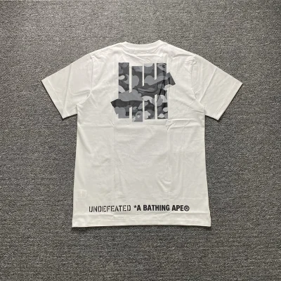 Футболка A Bathing Ape Undefeated "White" фото № 7