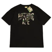 Футболка A Bathing Ape Camouflage Text "Black"