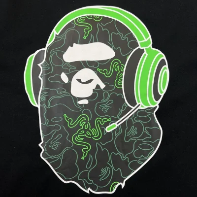 Футболка A Bthing Ape X Razer Gaming "Black" фото № 8