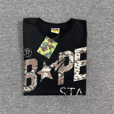 Футболка A Bathing Ape Snake Skin "Black" фото № 7