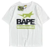 Футболка A Bathing Ape World Gone Mad - Text "White"