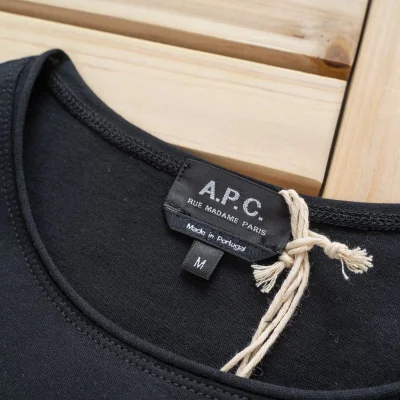 Футболка A.P.C With Logo "Black" фото № 4