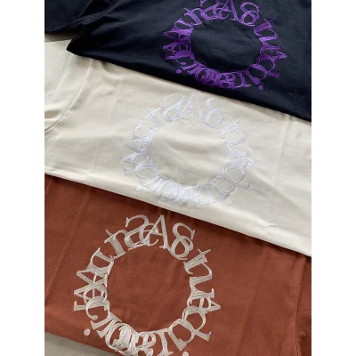 Футболка Acne Studios Base Color With Logo "Beige" фото № 2