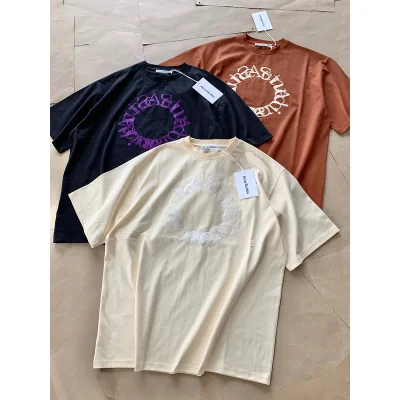 Футболка Acne Studios Base Color With Logo "Beige" фото № 5