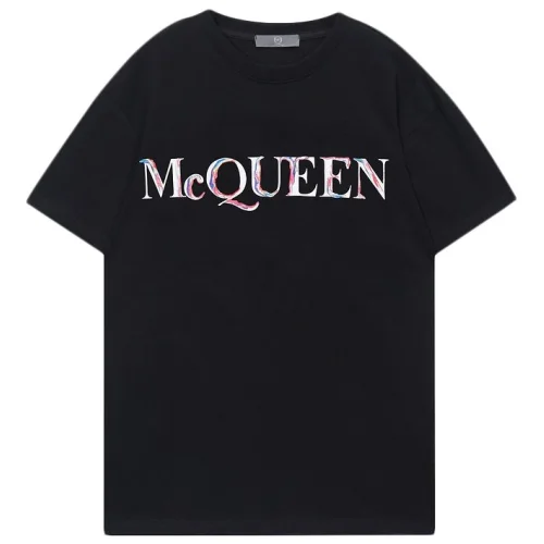 Футболка Alexander Mcqueen Colorful Logo Front "Black"
