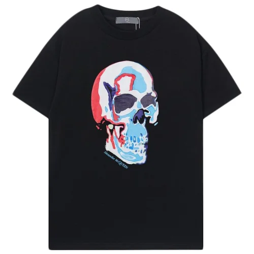 Футболка Alexander Mcqueen Multicolor Skull Print "Black"