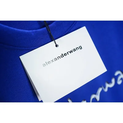 Футболка Alexander Wang With Brand Label "Blue" фото № 3