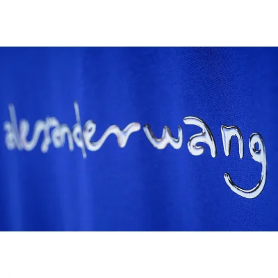Футболка Alexander Wang With Brand Label "Blue" фото № 7