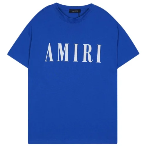 Футболка Amiri Big Logo Front "Blue"