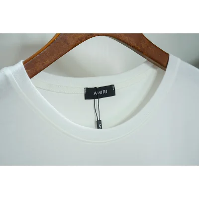 Футболка Amiri Large Brand Inscription On The Side "White" фото № 7
