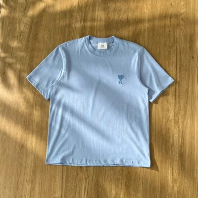 Футболка Amiri Classic Brand Design "Blue" фото № 4