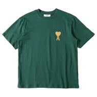 Футболка Amiri Yellow Heart Logo "Green"