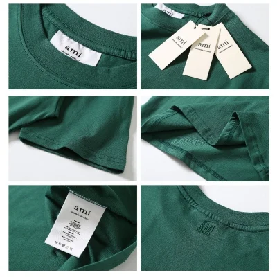 Футболка Amiri Yellow Heart Logo "Green" фото № 6