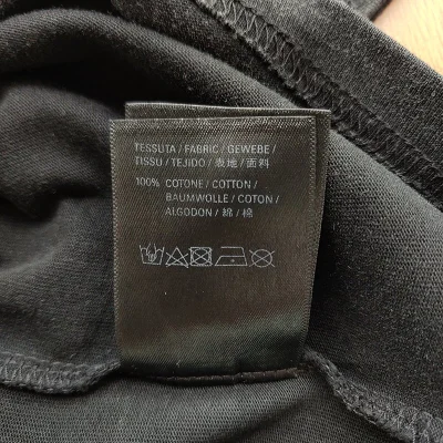 Футболка Balenciaga Rhinestones 2 Logos "Black" фото № 2