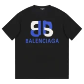 Футболка Balenciaga Blue Text Brand Logo "Black"