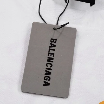 Футболка Balenciaga Sharp Logo "White" фото № 3