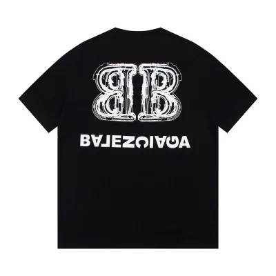 Футболка Balenciaga Logo Reflection "Black" фото № 4