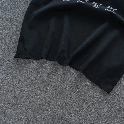 Футболка Balenciaga With Print Of Different Variants Of The Logo "Black" фото № 5