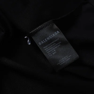 Футболка Balenciaga X Adidas With Blue Logo "Black" фото № 6