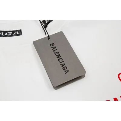 Футболка Balenciaga With Brand Logo Print "White" фото № 5