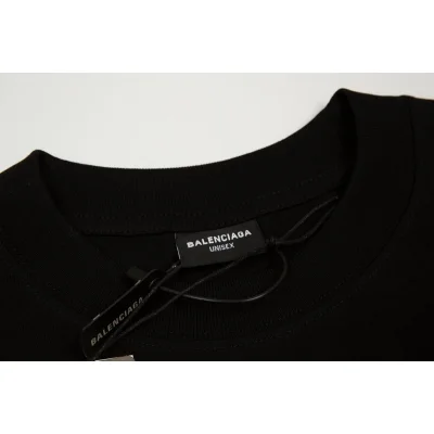 Футболка Balenciaga Bifurcation "Black" фото № 3