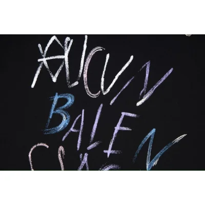 Футболка Balenciaga Color Lettering "Black" фото № 2 Футболка Balenciaga Color Lettering "Black" фото № 2