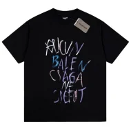 Футболка Balenciaga Color Lettering "Black"