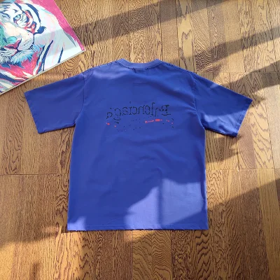 Футболка Balenciaga Big Logo With Waves "Blue" фото № 2 Футболка Balenciaga Big Logo With Waves "Blue" фото № 2