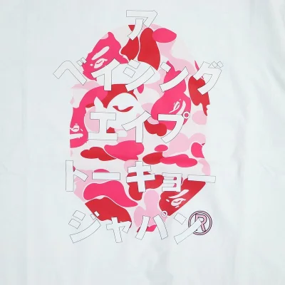 Футболка BAPE ABC Camo Japanese Letters Tee "White/Pink" фото № 4 Футболка BAPE ABC Camo Japanese Letters Tee "White/Pink" фото № 4