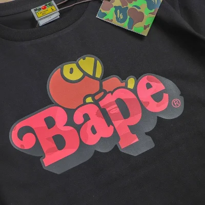 Футболка Bape Monkey Lies On Logo Inscription "Black" фото № 6 Футболка Bape Monkey Lies On Logo Inscription "Black" фото № 6