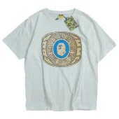 Футболка Bape Logo Inside Rounded Inscription Front "White"