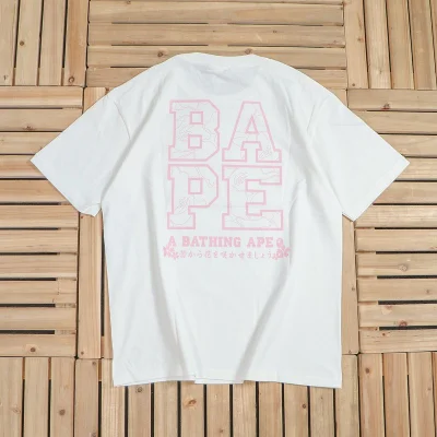 Футболка Bape Ape With Flowers "White" фото № 2