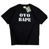 Футболка Bape Inscription Ovo Bape "Black"