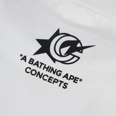 Футболка Bape Medal With Logo and Inscription "White" фото № 5