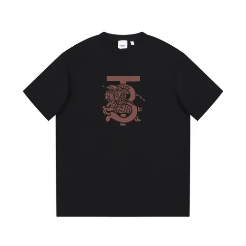 Футболка Burberry With Brown Print "Black"